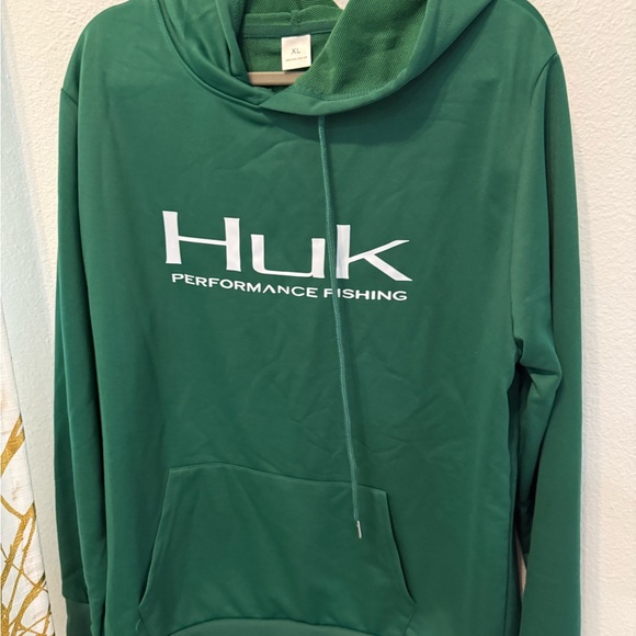 Huk Green Performance Hoodie XL - Picture 1 of 5